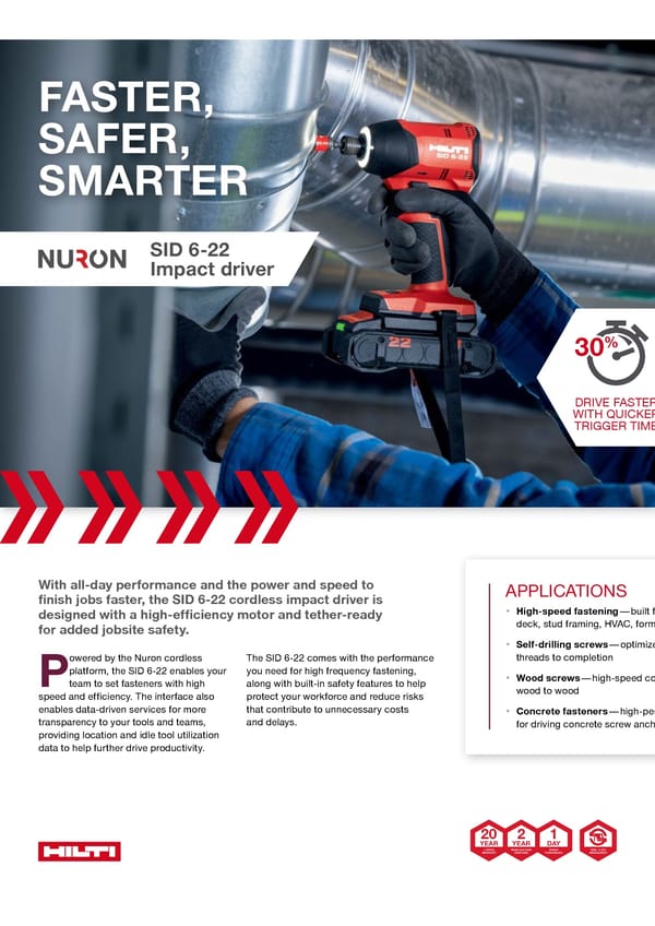 Nuron Special Edition Innovation Magazine US | Hilti - Page 20